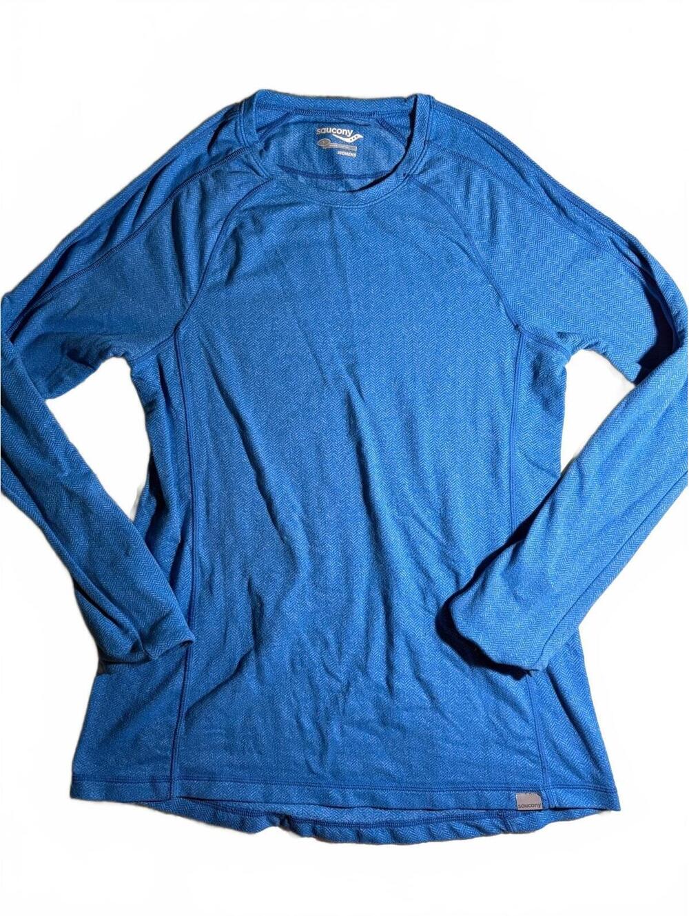 Saucony Herringbone Long Sleeve Running Athletic Top - woman’s Small